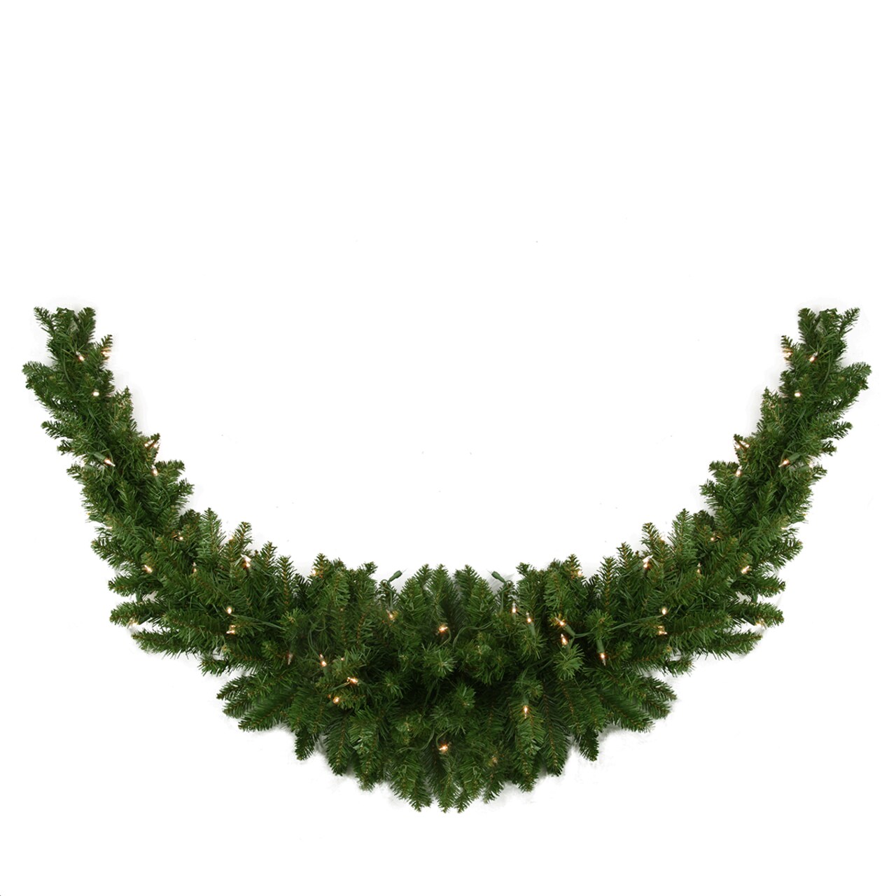 Northlight Pre-Lit Eastern Pine Artificial Christmas Swag - 60" - Clear Lights